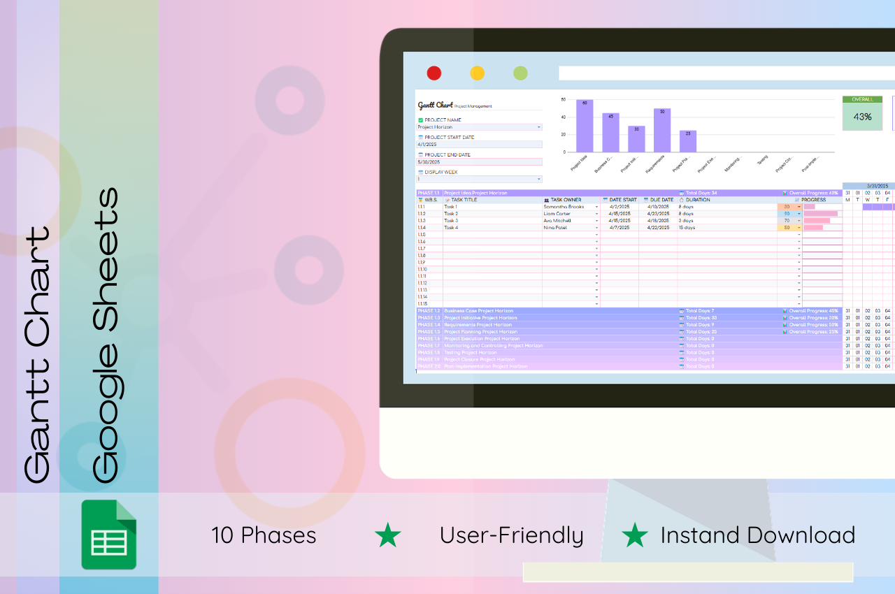 Gantt Chart Template